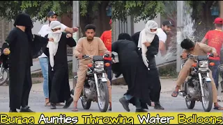 Burqa Aunties Throwing Water Balloons | Part 3 | - Lahorianz