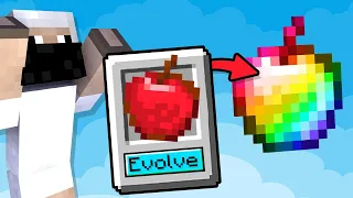 Minecraft But, I can Evolve any Item...