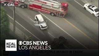 8 injured, including 4 children in Sylmar multi-car crash