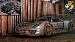 Rebuilding a PORSCHE 918 Spyder 1416 HP - Forza Horizon 5 - Thrustmaster T300RS Gameplay.