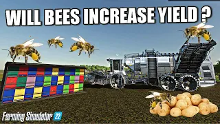 FS22 Test: Will Bees Increase Yield by Polination? Farming Simulator 22