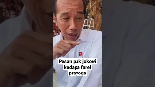 pesan pak jokowi kepada farel prayoga