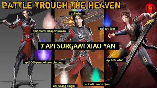 7 MACAM API SURGAWI YG DIMILIK XIAO YAN BATTLE | TROUGH THE HEAVEN