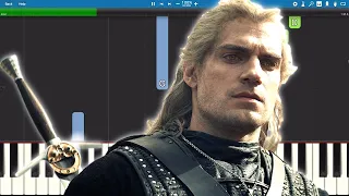 Netflix's THE WITCHER - Main Theme - Piano Tutorial