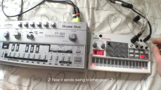 Volca Sample sends swing via MIDI-OUT