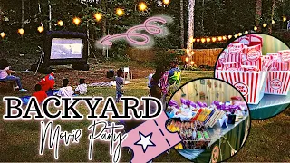 Hosting a Backyard Movie Theater Party! | Fall Lawn Games | Outdoor Fall Activities At Home