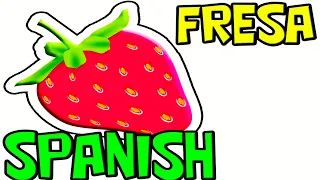 FRUITS and VEGETABLES in SPANISH Vocabulary (Simple Easy Spanish)