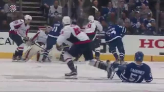 Zach Hyman 1st NHL Playoff Goal! 4/19/2017 - (Washington Capitals vs Toronto Maple Leafs)