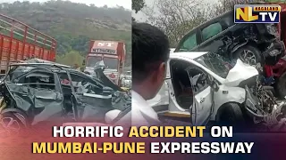 7 VEHICLES PILE-UP AFTER COLLISION ON MUMBAI-PUNE EXPRESSWAY; 4 INJURED