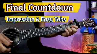 How To Impress Everyone In 5 Mins - Final Countdown Acoustic Guitar Tabs