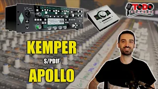 Como conectar el Kemper a la UAD Apollo por S/PDIF