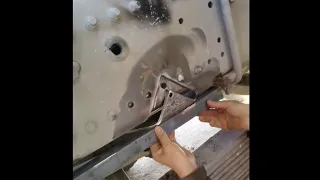 Repair cracked chassis of dump truck, excellent job of welding mechanic