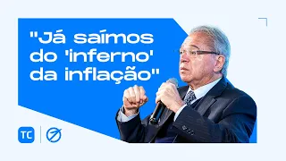 "Já saímos do 'inferno' da inflação", diz Ministro Paulo Guedes no TC