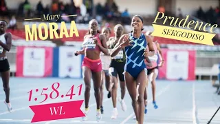 800m Women Kip Keino Classics - 1:58. World Lead- Prudence Sekgodiso VS Mary Moraa