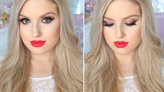 Makeup For Fair or Pale Skin! ♡ Evening Smokey Eyes & Bright Red Lips