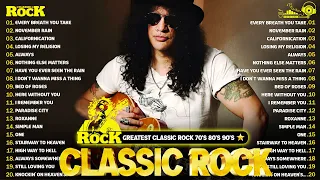 Guns N' Roses, Bon Jovi, Metallica, ACDC, U2,Queen, Aerosmith | Classic Rock 70s 80s 90s Full Album