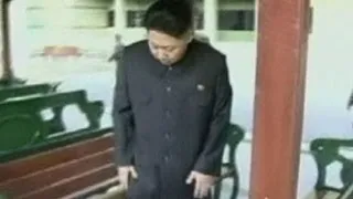 North Korea's Kim Jong-un rides a miniature train
