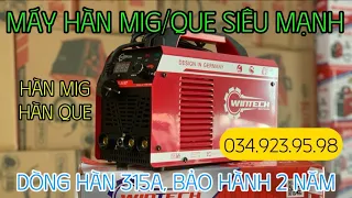 Máy hàn Mig/Que Chính Hãng Siêu Mạnh, Giá cực tốt , Dòng hàn 315A| Wintech 315T #mayhan #mayhanmig