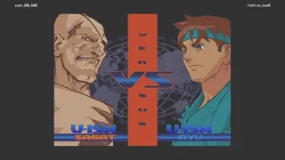 Street Fighter 30th Anniversary - Alpha 3　Sagat(Makoto)  vs  Ryu
