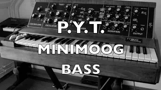 Michael Jackson PYT Moog bass complete original cover by Geeljasjes