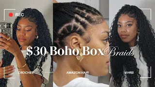 $26 Amazon Boho Box Braids | Crochet boho braids