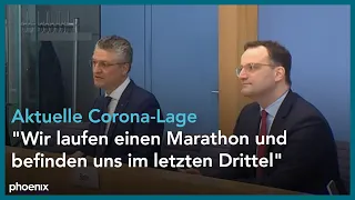 Jens Spahn, Prof. Lothar Wieler und Anke Richter-Scheer zur aktuellen Corona-Lage