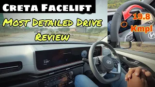 2024 Creta Facelift Most Detailed Drive Review | Unbeatable Mileage Achieved From Petrol Engine |