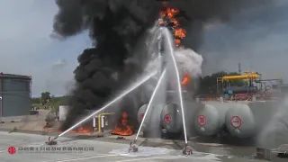 Factory Explosion-Proof Fire Fighting Robot Field Test  September 2016