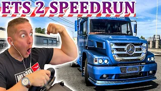 ETS 2 Speedrun - MERCEDES Atron mit Container: Kopf an Kopf mit Hi2er - Euro Truck Simulator 2