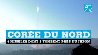 Corée du nord - 4 missiles dont 3 tombent près du Japon