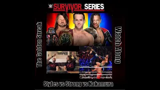 AJ STYLES vs RODERICK STRONG vs NAKAMURA at Survivor Series FULL MATCH Watch Along and Reaction