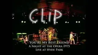 Queen - You're My Best Friend (Clip) - Live at Hyde park 1976 (Fixed)