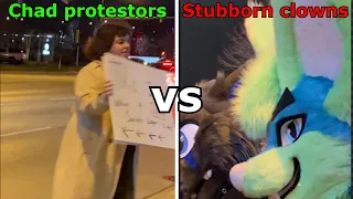 Chad Anti-Furry protestors vs stubborn furries