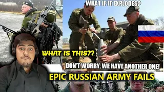 Reaction to Epic Russian Army Fails Compilation CrazyRussianTV