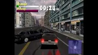 Driver (PSOne) The President's Run on hard mode with nightmare city code