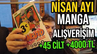 NİSAN AYI MANGA ALIŞVERİŞİM (+45 CİLT 📚, +4000 TL)