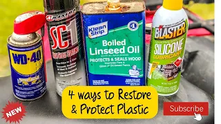 SC1 vs WD-40 vs Silicone Spray vs Boiled Linseed Oil Restoring Faded ATV Dirt Bike Plastics