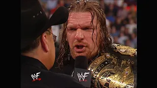 Jim Ross Interviews Triple H Before Backlash | RAW Apr 15, 2002