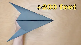 How to make an easy paper Airplane that fly far| Origami paper Airplane