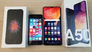 IPHONE SE VS SAMSUNG GALAXY A50 - ЧТО ЛУЧШЕ? ПОЛНОЕ СРАВНЕНИЕ!