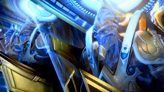 Arkship: Artanis and Karax Activate the Spear of Adun Cinematic (Starcraft 2: Legacy of the Void)