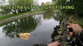 Fishing spinners on Extra ultra-light gear - catching perch and a sad ending