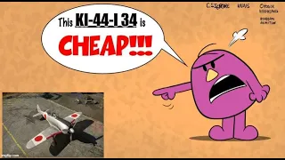 War Thunder- Old Hairy's Cheap Buys -Ki-44-I 34 - The Shoki!