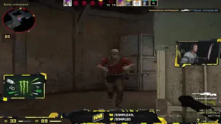 s1mple misses multiple times and gets knifed