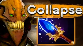 Коллапс на Санд Кинге с аганимом, его так просто не снести! - Collapse Sand King 7.33 DOTA 2