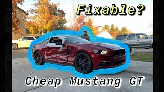 Rebuilding a wrecked 2017 Mustang Gt (Part 1)