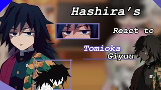 Hashira’s react to each other || Kny || 1/9 || Giyuu Tomioka ||