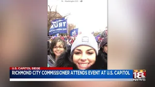 Richmond City Commissioner facing criticism for attending U.S. Capitol event