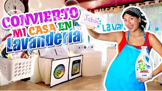 💦CONVIERTO MI CASA en LAVANDERÍA 🧼💧¡Descomponen MIS LAVADORAS! 😡| CONNY LAVANDERA