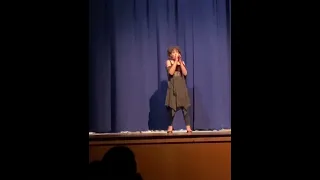 Jaden singing “System of a Down’s Ariels.” Talent show.